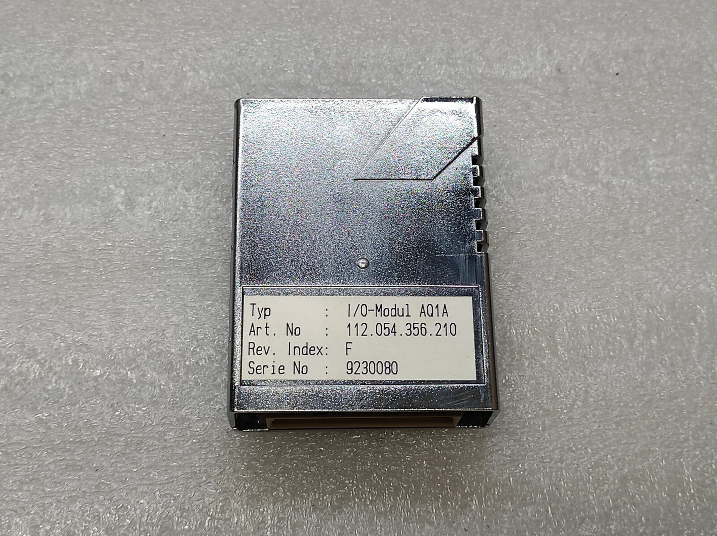 SULZER 112.054.356.210 I/O MODULE AQ1A REV F