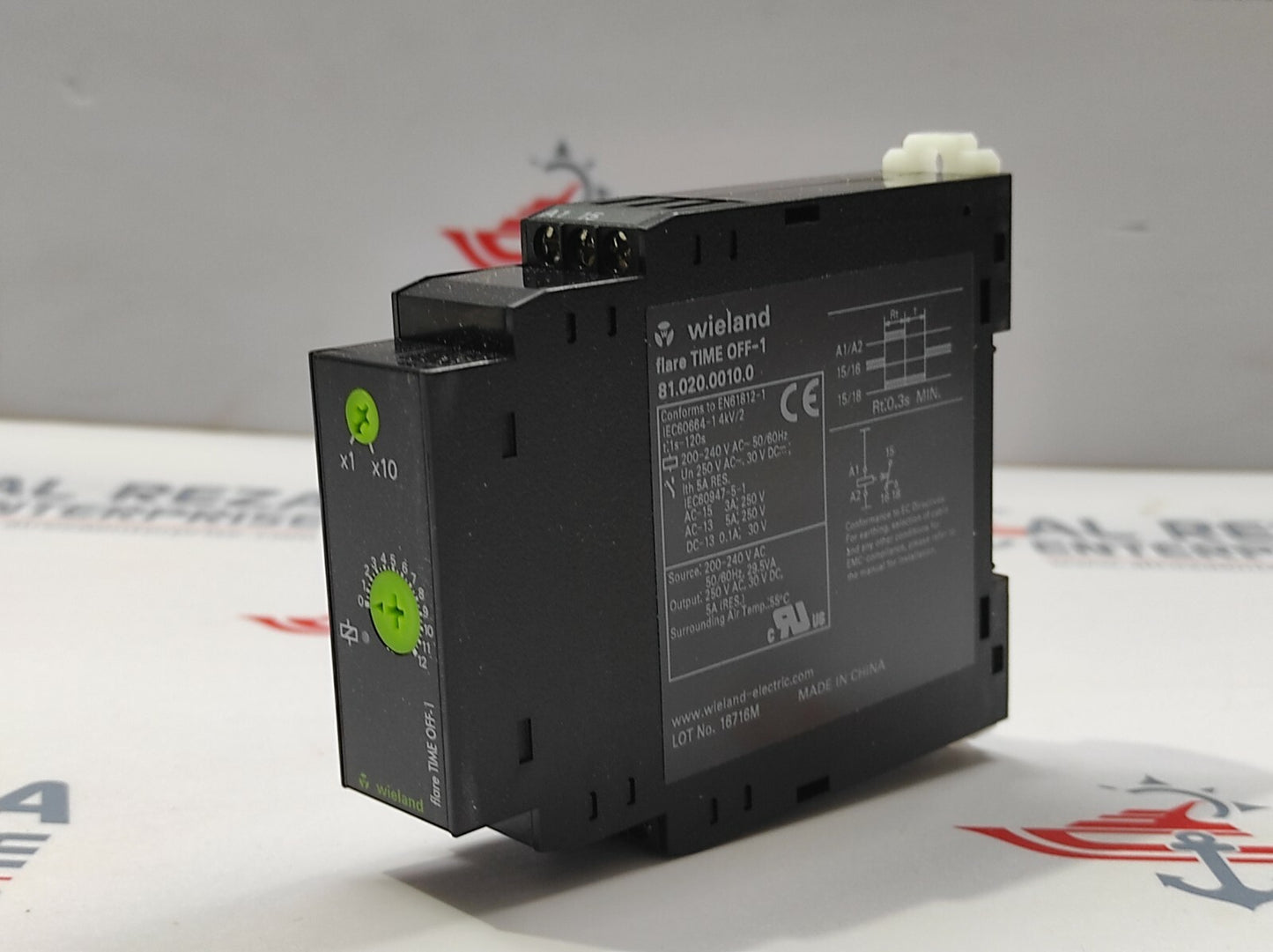 WIELAND FLARE TIME OFF-1 81.020.0010.0 OFF DELAY TIMER
