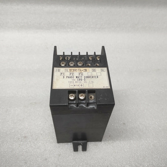 TOYO KEIKI ERG-3 3-PH WATT CONVERTER 115V 5A CI526580