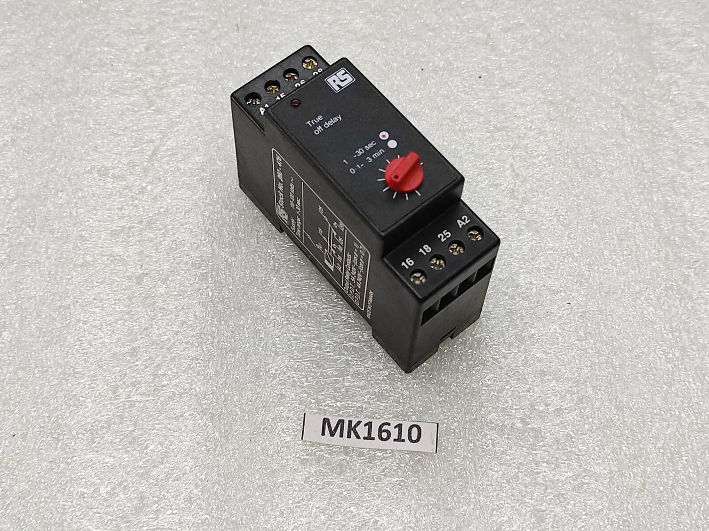 RS 260-476 TRUE OFF DELAY TIMER 110-120V 1-30 SEC