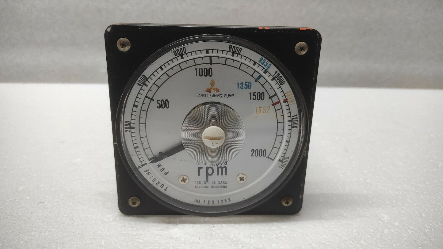 TSUJIDO SEISAKU RPM INDICATOR TURBINE TANK CLEANING PUMP
