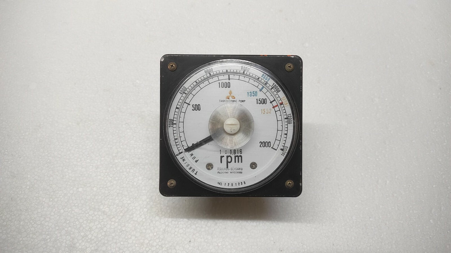 TSUJIDO SEISAKU RPM INDICATOR TURBINE TANK CLEANING PUMP