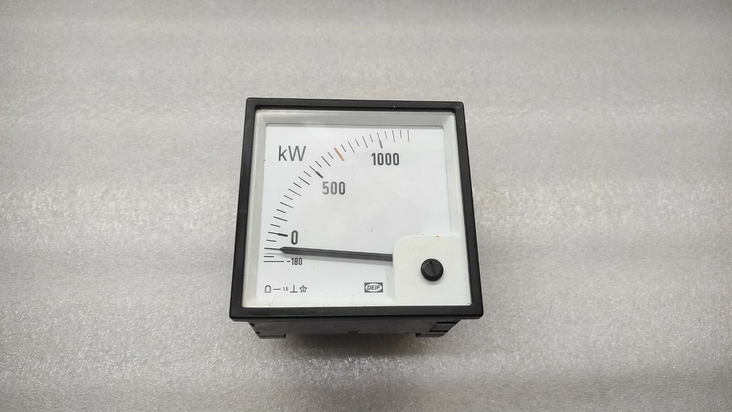 DEIF KW METER 100036913.30 KILOWATT METER 115VAC 1500/5A