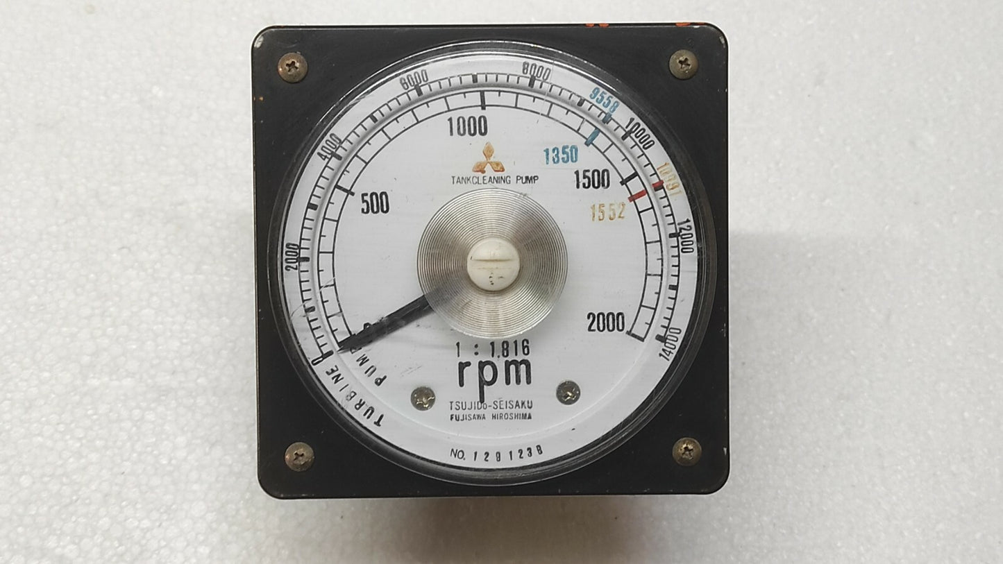 TSUJIDO SEISAKU RPM INDICATOR TURBINE TANK CLEANING PUMP