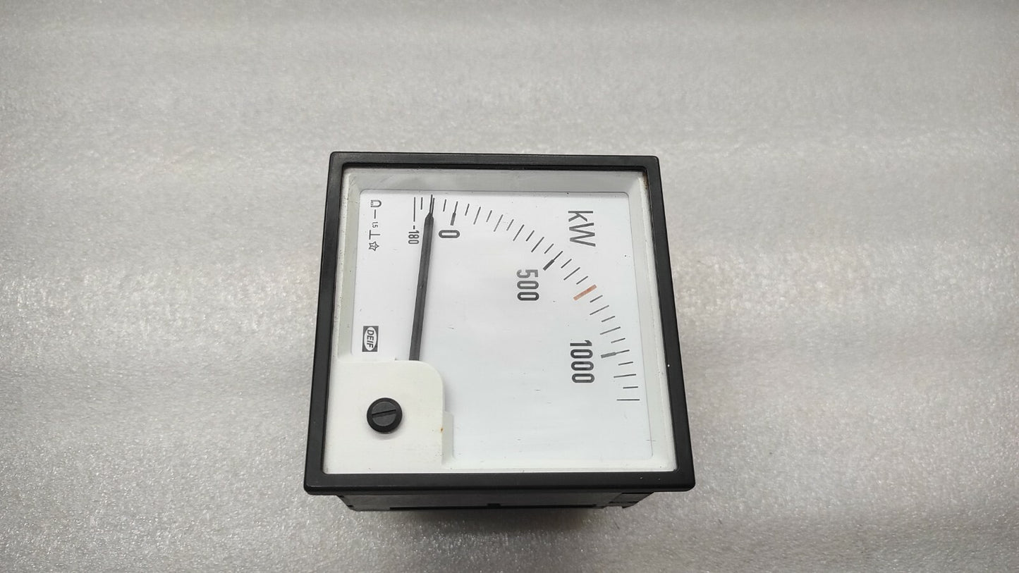 DEIF KW METER 100036913.30 KILOWATT METER 115VAC 1500/5A