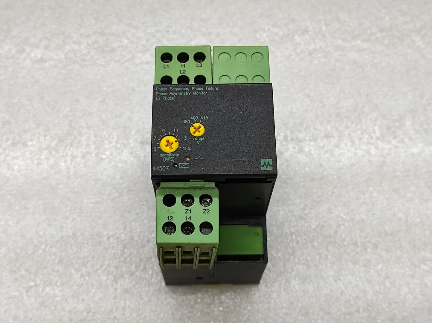 MURR ELEKTRONIK 44507 PHASE SEQUENCE PHASE FAILURE PHASE ASYMMETRY MONITOR