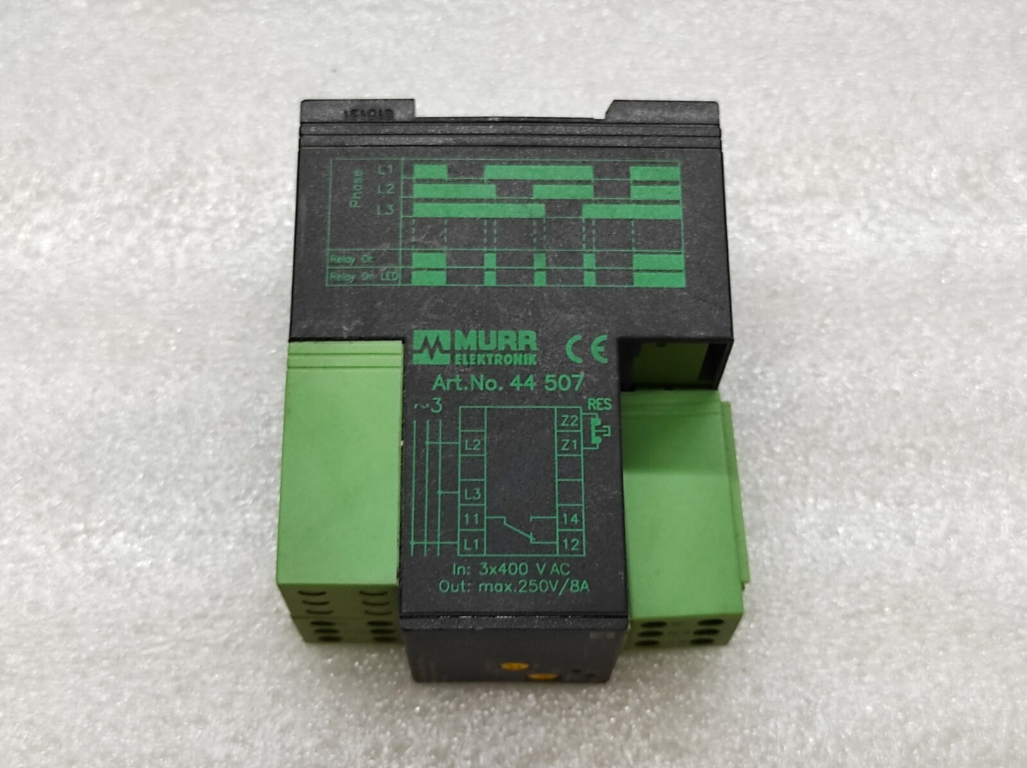 MURR ELEKTRONIK 44507 PHASE SEQUENCE PHASE FAILURE PHASE ASYMMETRY MONITOR