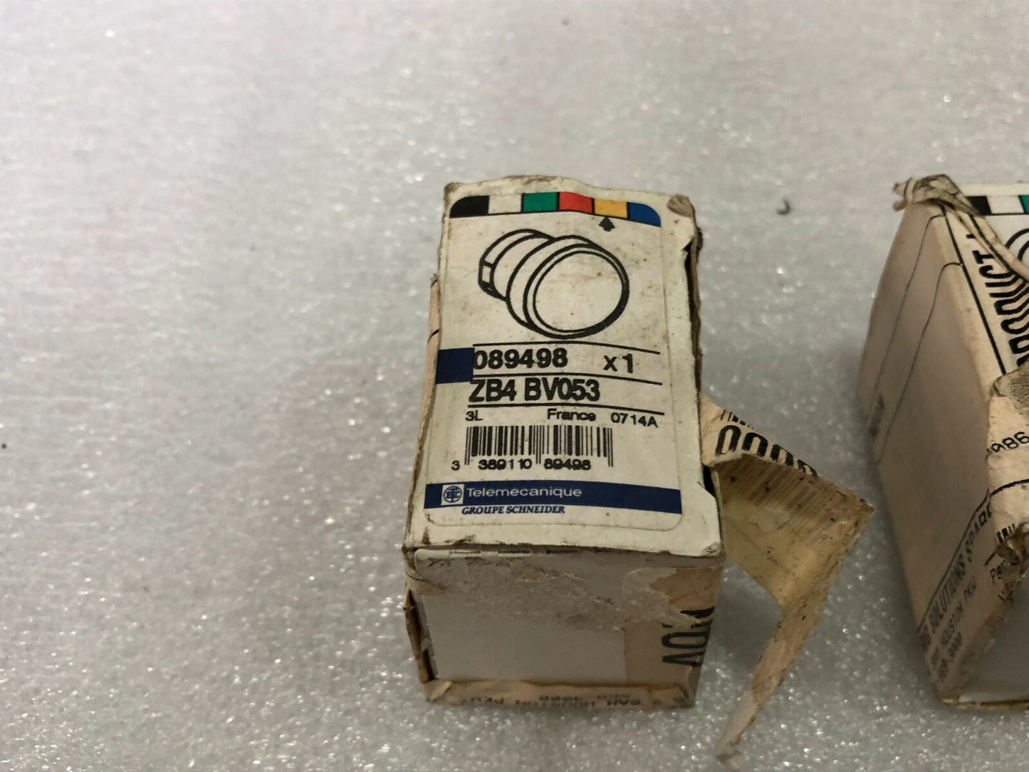TELEMECANIQUE ZB4 BV053 PILOT LIGHT 089498 LOT OF 6 UNIT