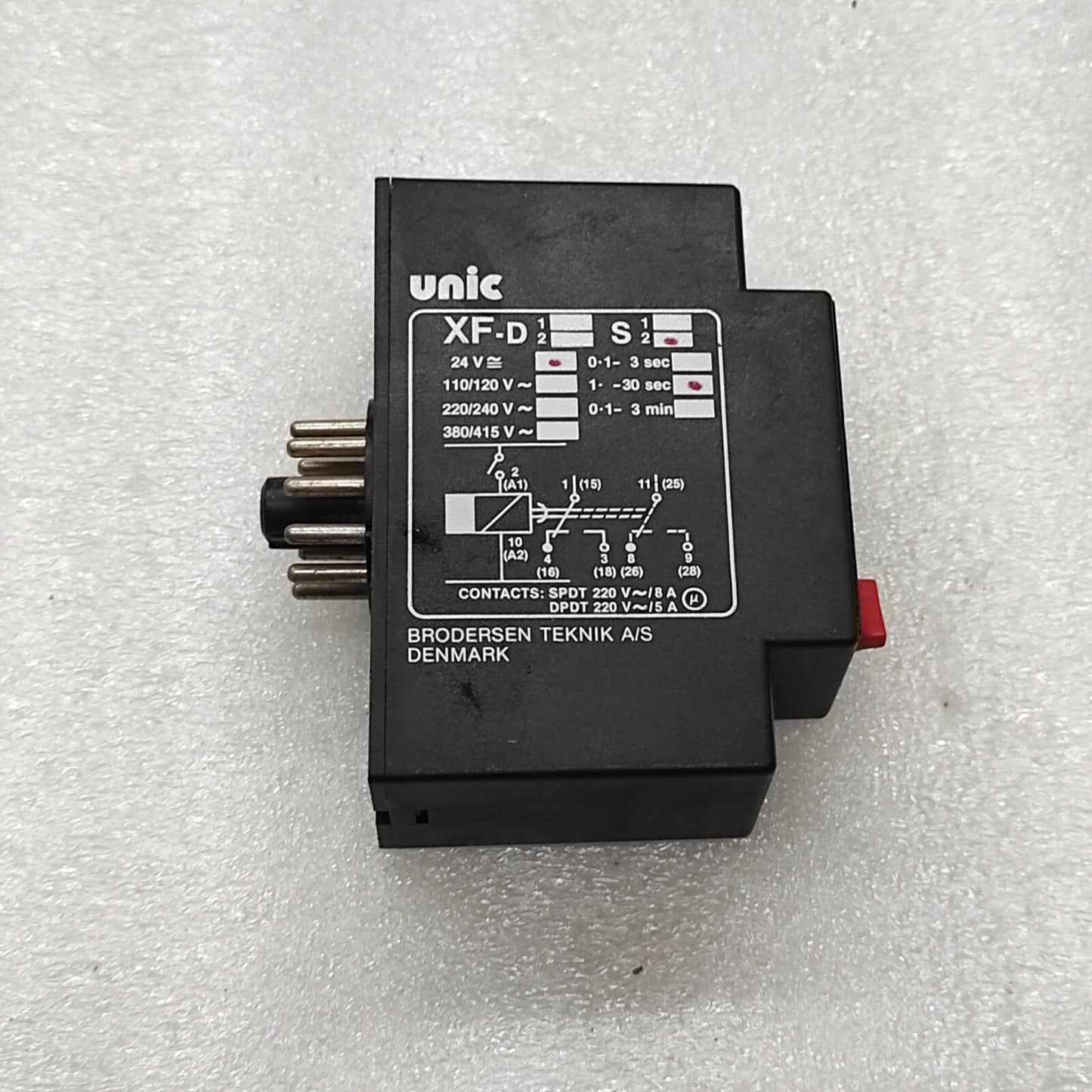 UNIC XF-S2 RELEASE DELAY 24VAC 1-30 SEC