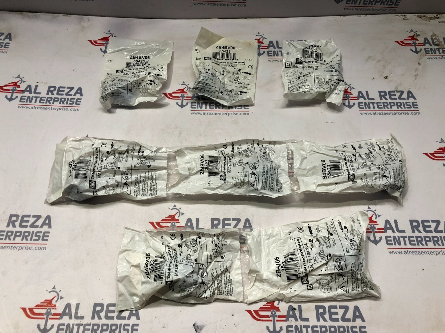 TELEMECANIQUE SE ZB4BV06 BLUE PILOT LIGHT LOT OF 8 UNIT
