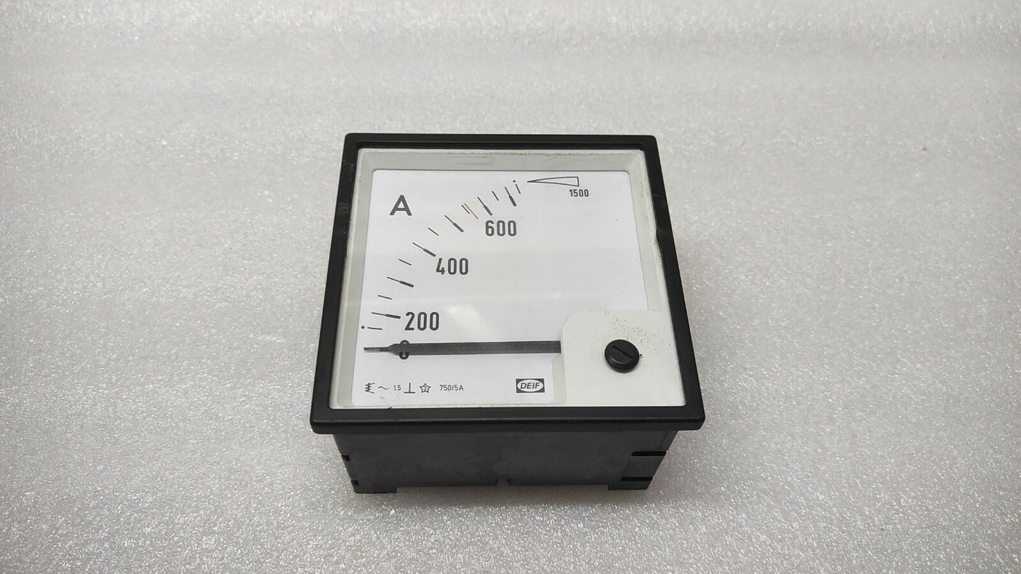 DEIF EQ96-X AMMETER 100013839/30 CT 750/5A