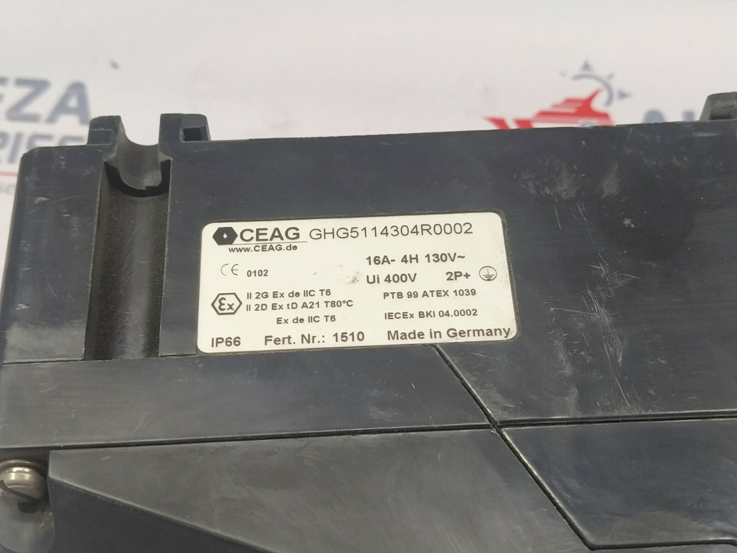 CEAG GHG5114304R0002 SURFACE MOUNT 2P+E POWER CONNECTOR SOCKET ATEX, RATED AT 16