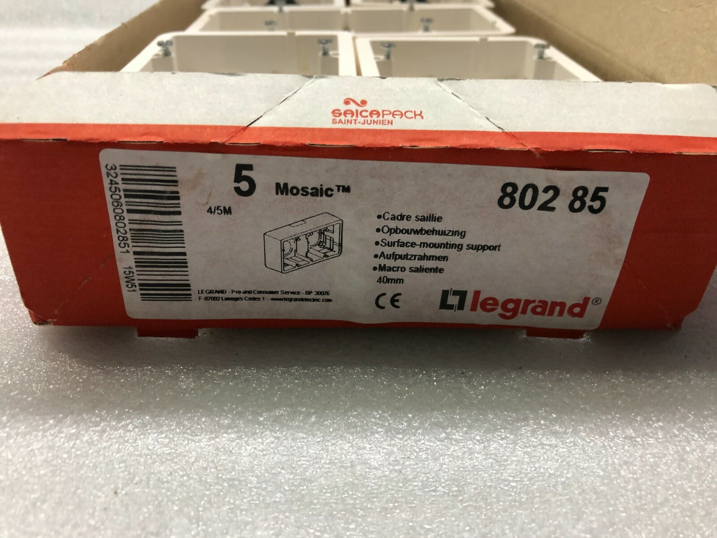 LEGRAND 802 85 SURFACE MOUNTING BOX LOT OF 9 UNIT