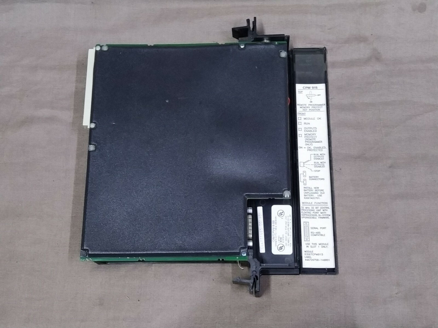 GE Fanuc IC697CPM915-BB CPU Lable 44A726758-146R01