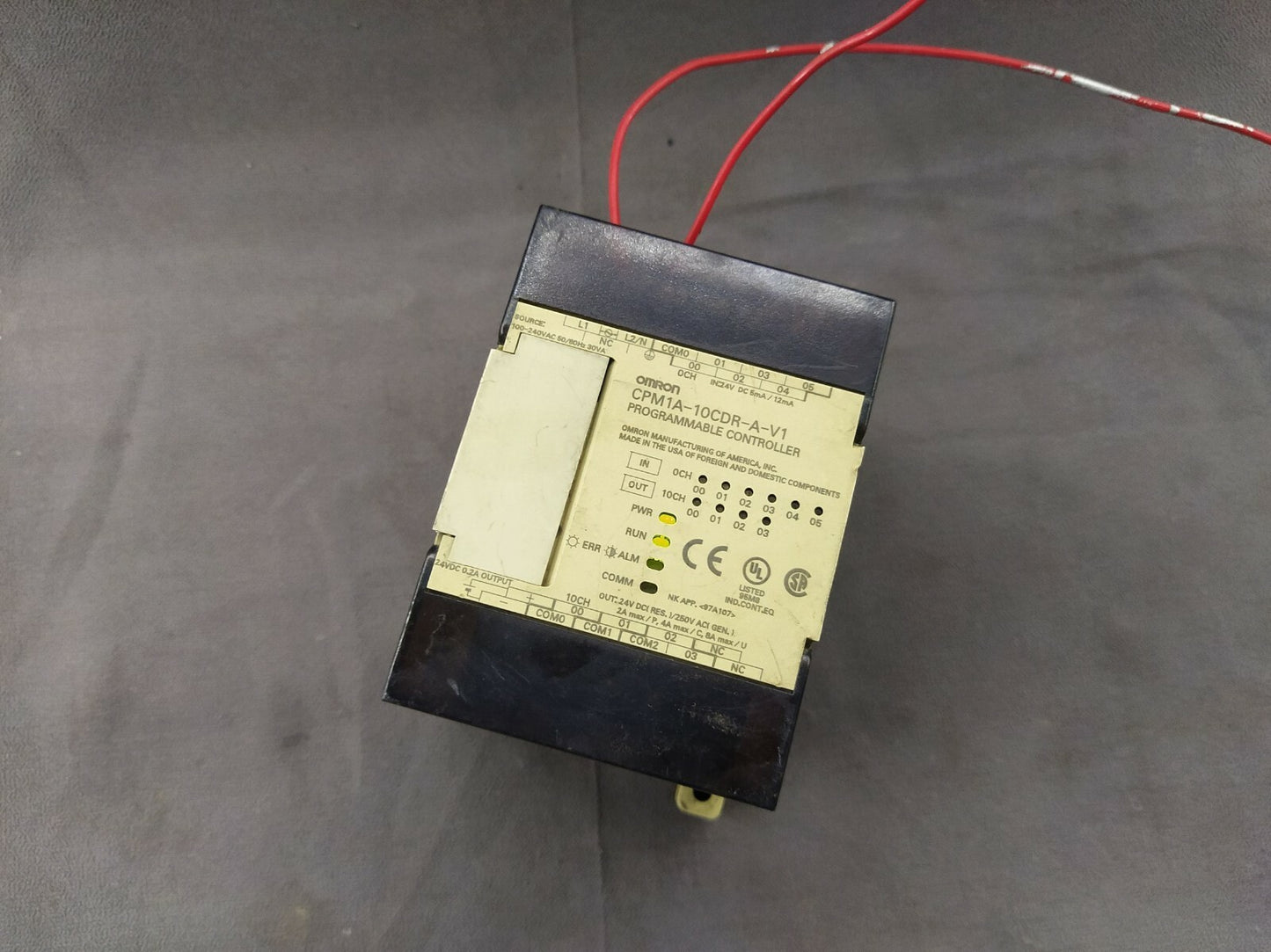 Omron CPM1A-10CDR-A-V1 Programmable Controller 100-240V AC CPM1A10CDRAV1
