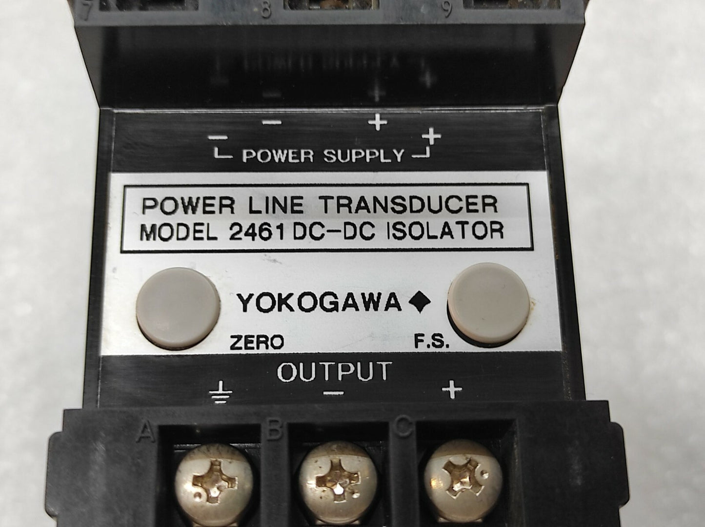 YOKOGAWA 2461 DC-DC ISOLATOR | 4–20MA SIGNAL ISOLATOR | 24VDC POWER LINE TRANSDU
