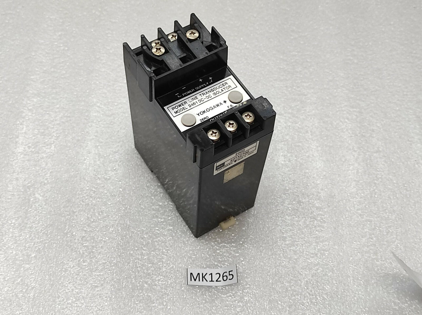 YOKOGAWA 2461 DC-DC ISOLATOR | 4–20MA SIGNAL ISOLATOR | 24VDC POWER LINE TRANSDU