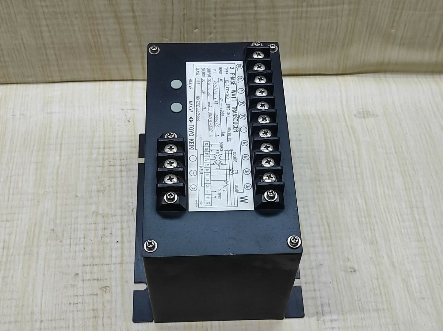 Toyo Keiki EG-3AT-SD 3-Phase Watt Transducer EG3ATSD 1400KW