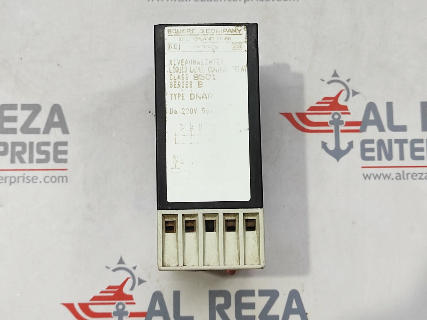 SQUARE D TYPE DNAR SERIES B LIQUID LEVEL CONTROL RELAY 220V