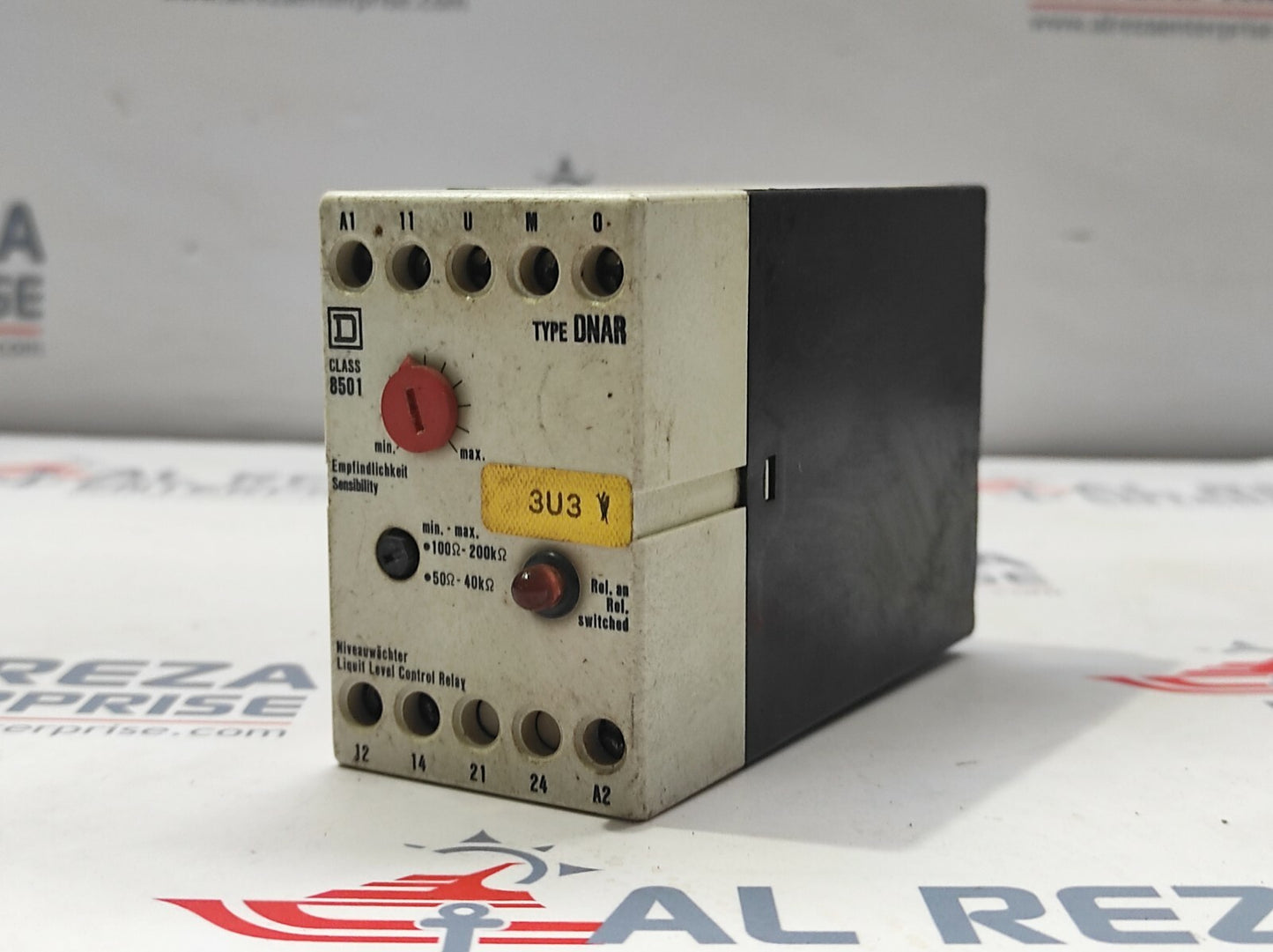 SQUARE D TYPE DNAR SERIES B LIQUID LEVEL CONTROL RELAY 220V