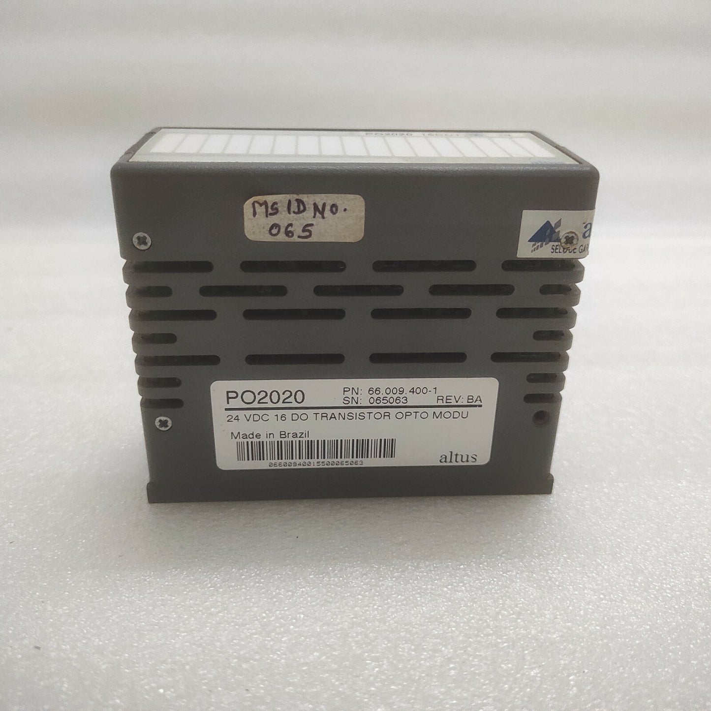 ALTUS PO2020 24 VDC 16 DO TRANSISTOR OPTO MODULE 66.009.400-1
