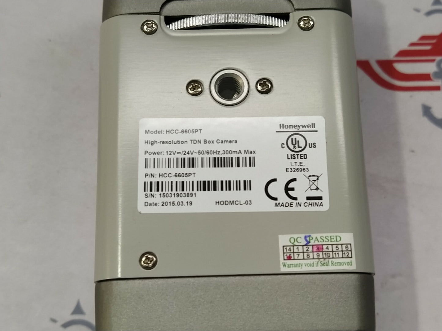 HONEYWELL HCC-6605PT HIGH RESOLUTION TDN BOX CAMERA 12V/24V