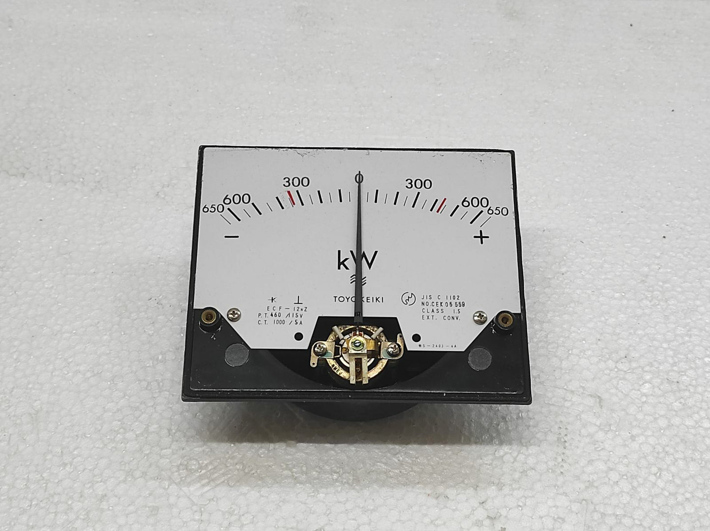 TOYO KEIKI ECF-12NZ WATT METER PT 460/115V CT 1000/5A