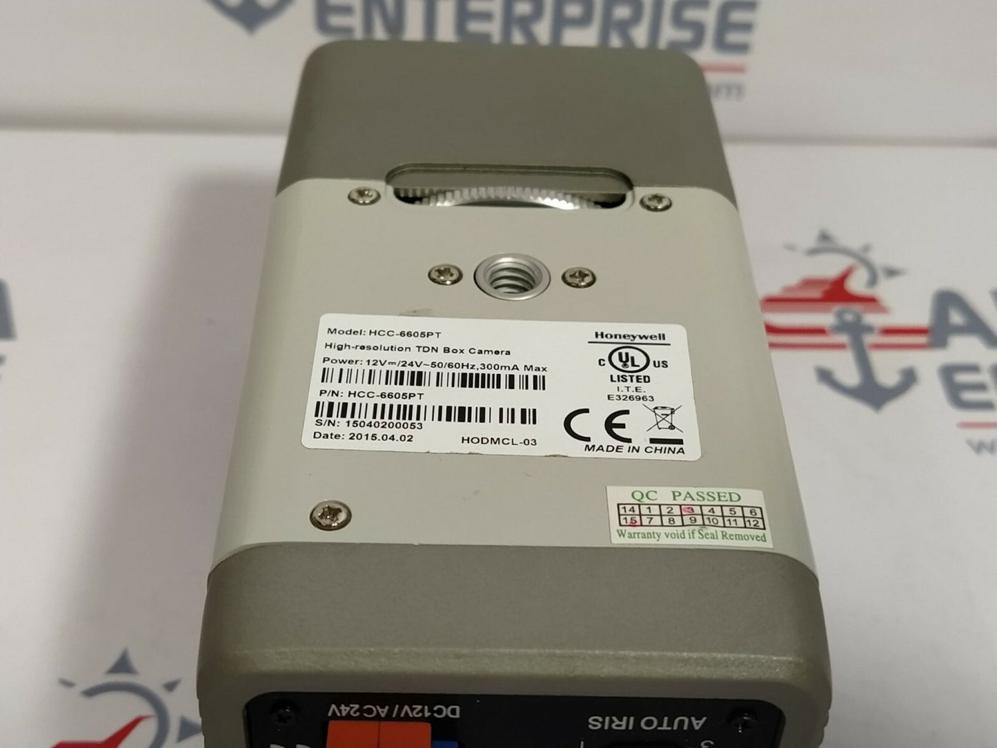 Honeywell HCC-6605PT High Resolution TDN Box Camera 12VDC/24VAC