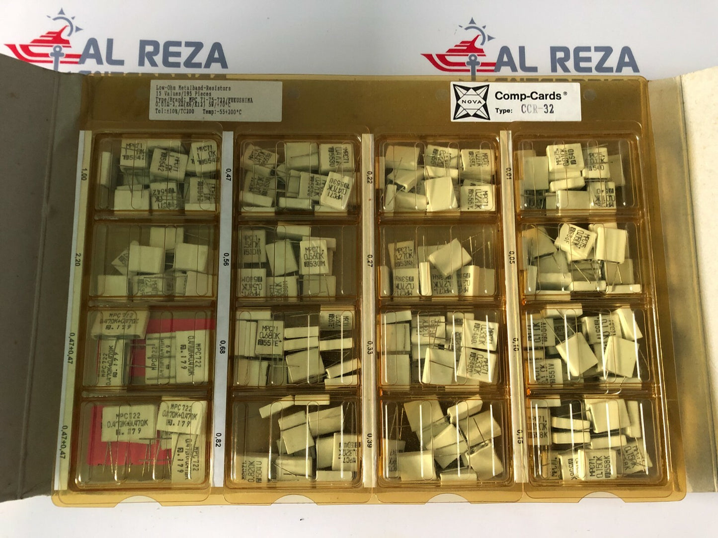 NOVA CCR-32 COMP-CARDS LOW OHM METAL BAND RESISTORS
