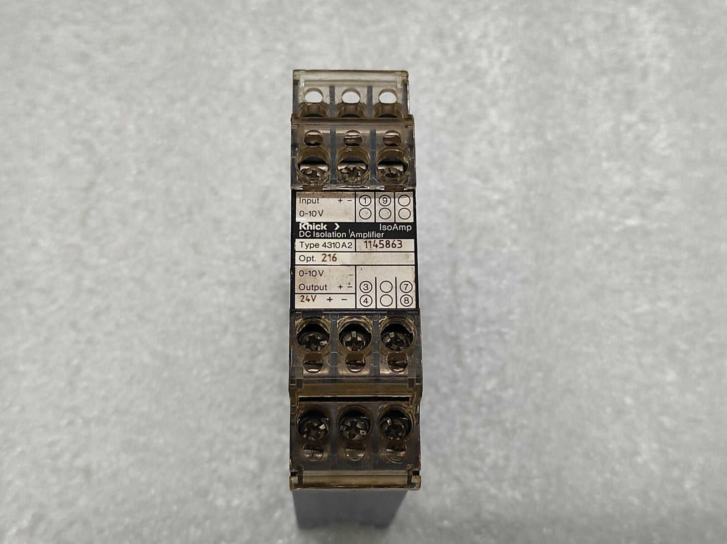 KNICK TYPE 4310 A2 DC ISOLATION AMPLIFIER