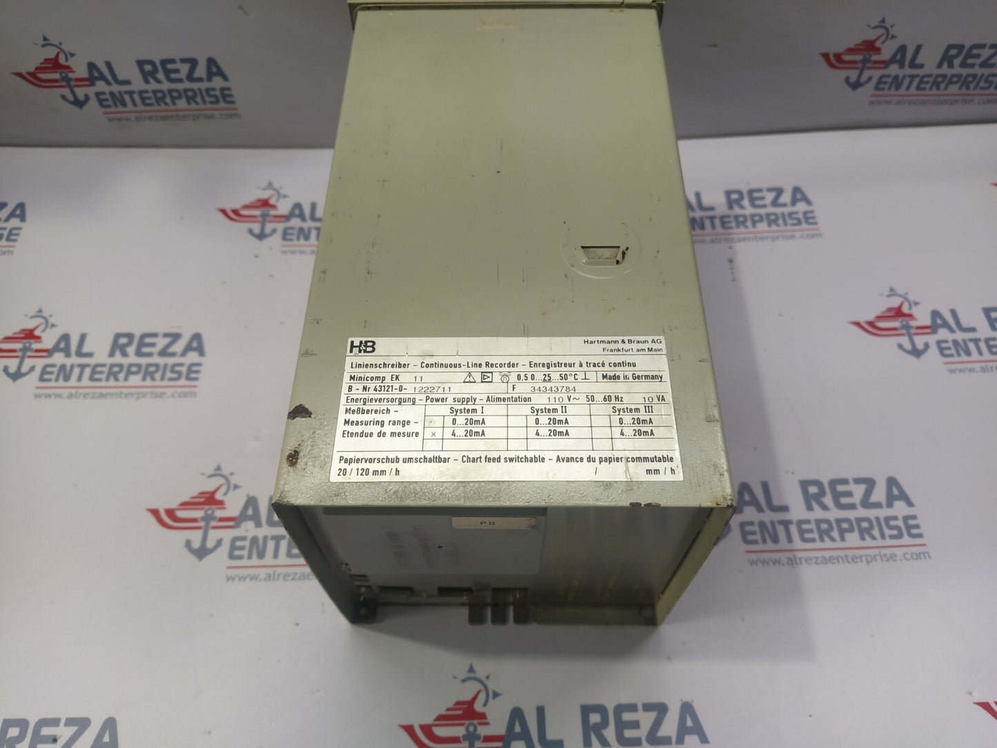 HARTMANN & BRAUN MINICOMP EK 11 CONTINUOUS LINE RECORDER 43121-0-1222711