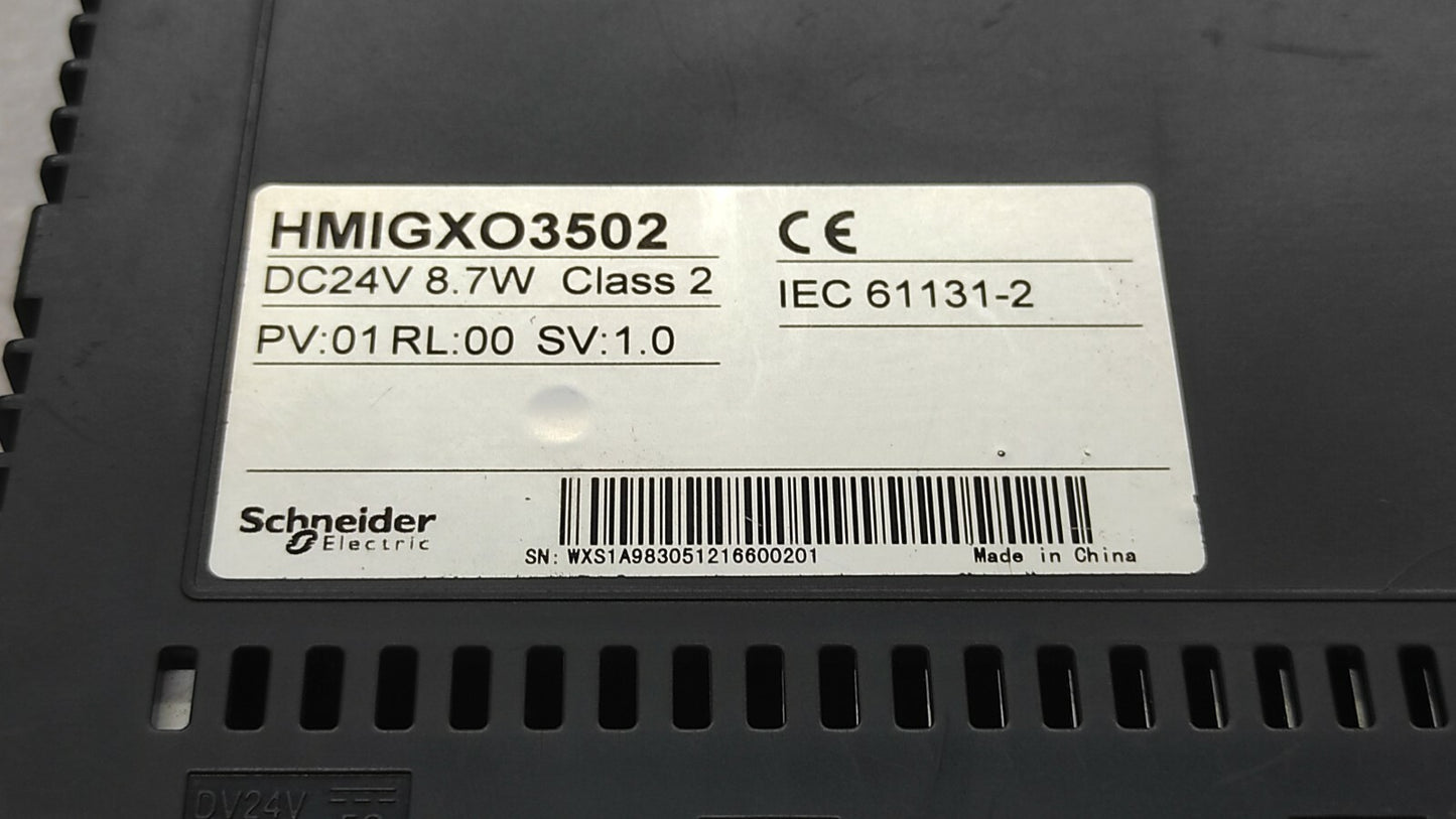 SE HMIGXO3502 7" WIDE HMI DC24V