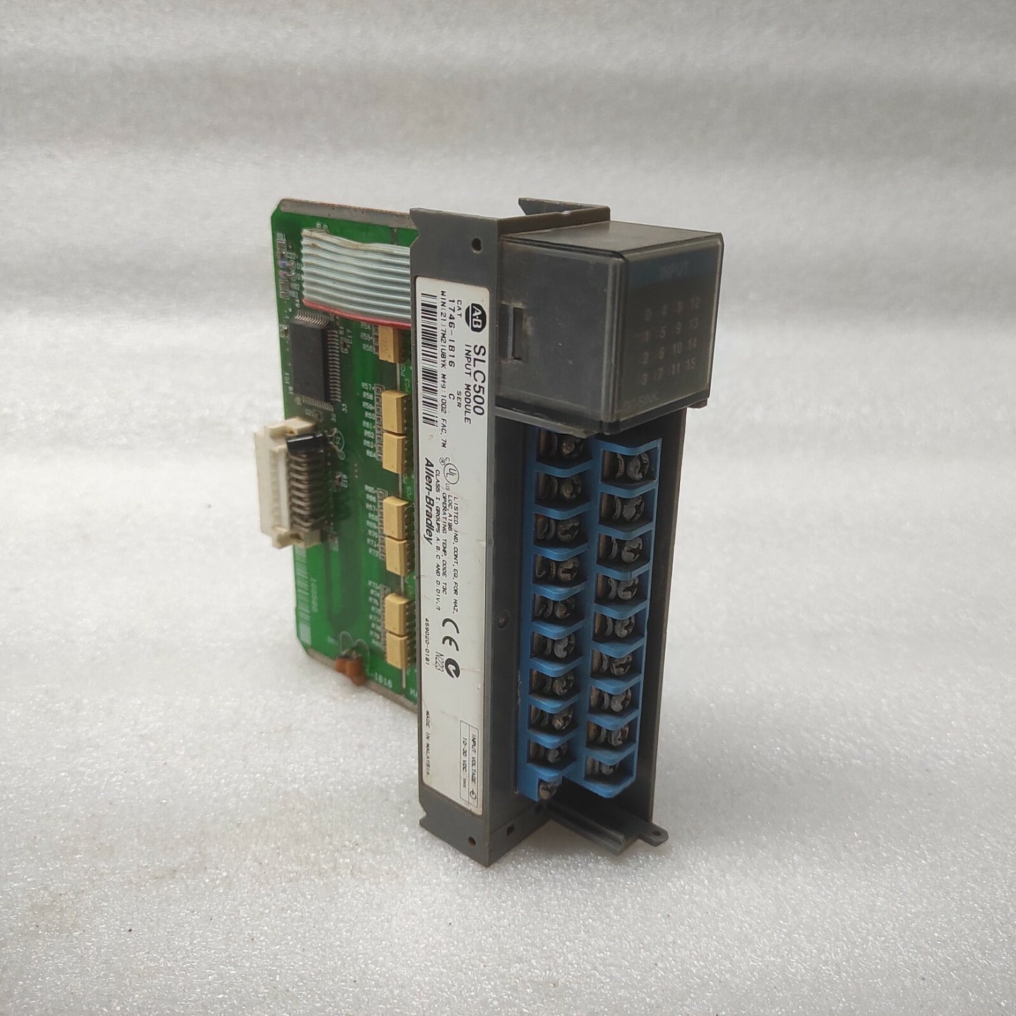 ALLEN BRADLEY CAT 1746-IB16 SLC500 INPUT MODULE