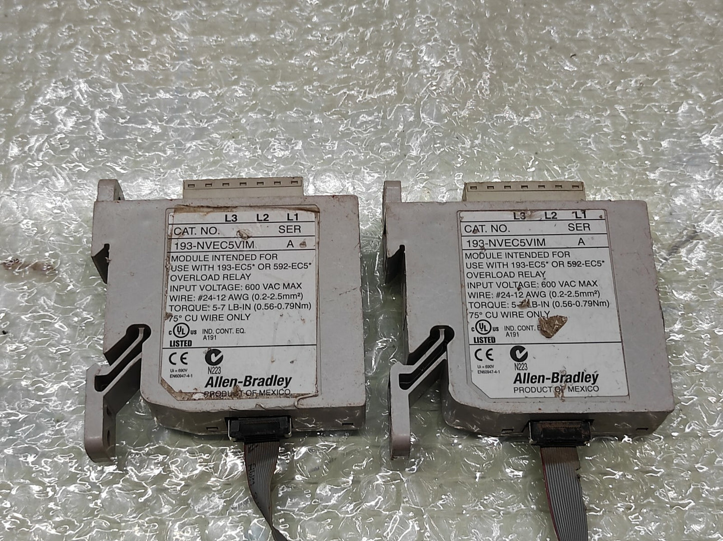 ALLEN BRADLEY E3 PLUS CAT 193-NVEC5VIM VOLTAGE INPUT MODULE