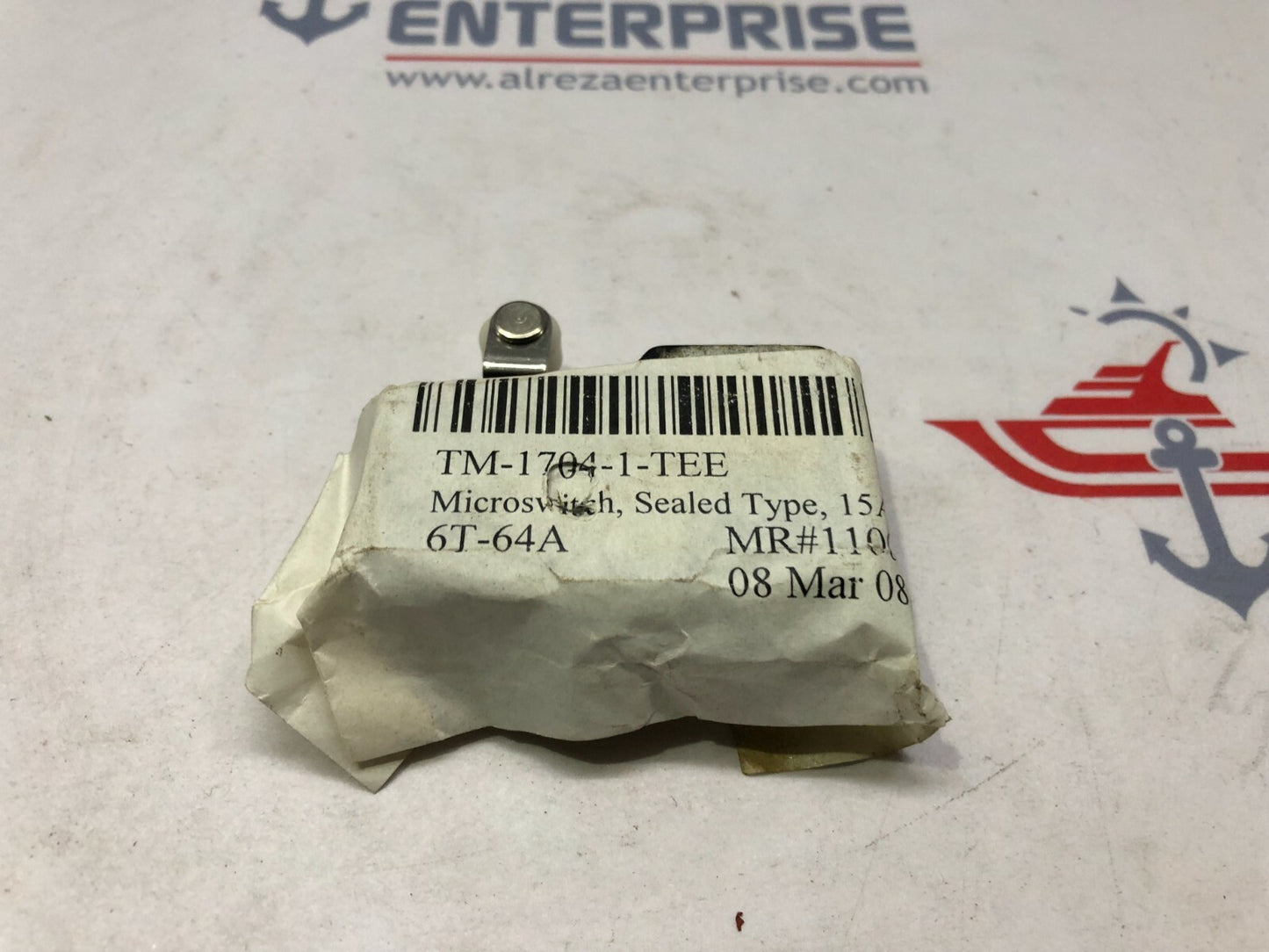 TEND TM-1704-1 MOMENTARY ACTUATOR MICRO LIMIT SWITCH 15A 250V TM17041