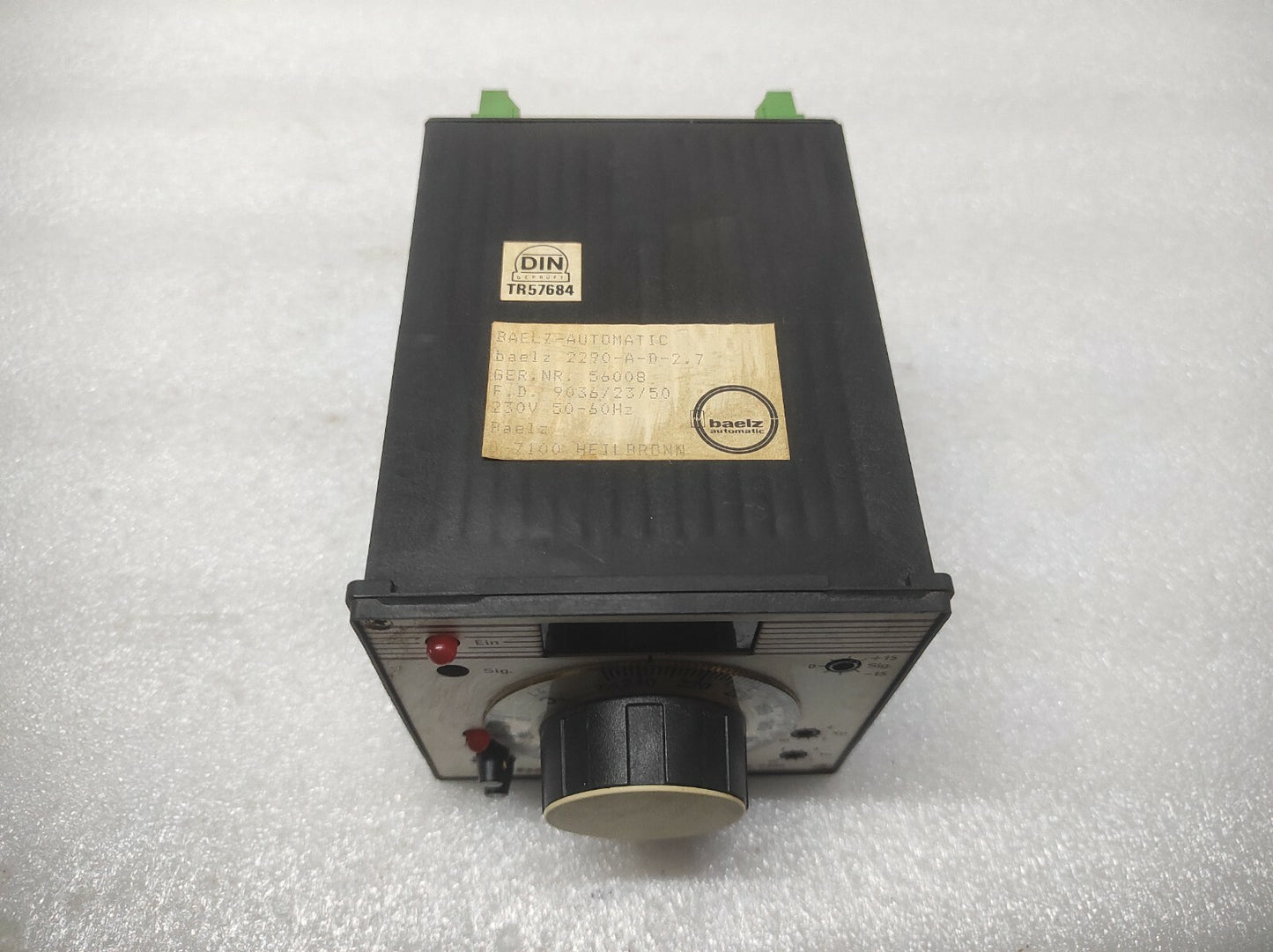 BAELZ AUTOMATIC WBS 2290 TEMPERATURE CONTROLLER 2290-A-D-2.7 230V