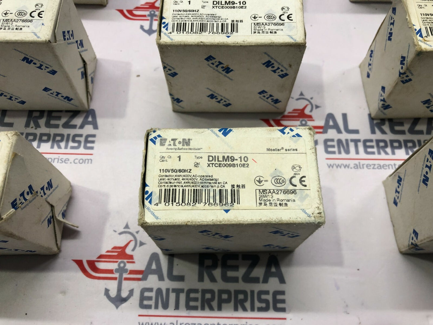 EATON DILM9-10 3-POLE CONTACTOR XTCE009B10E2 110V LOT OF 3 UNIT