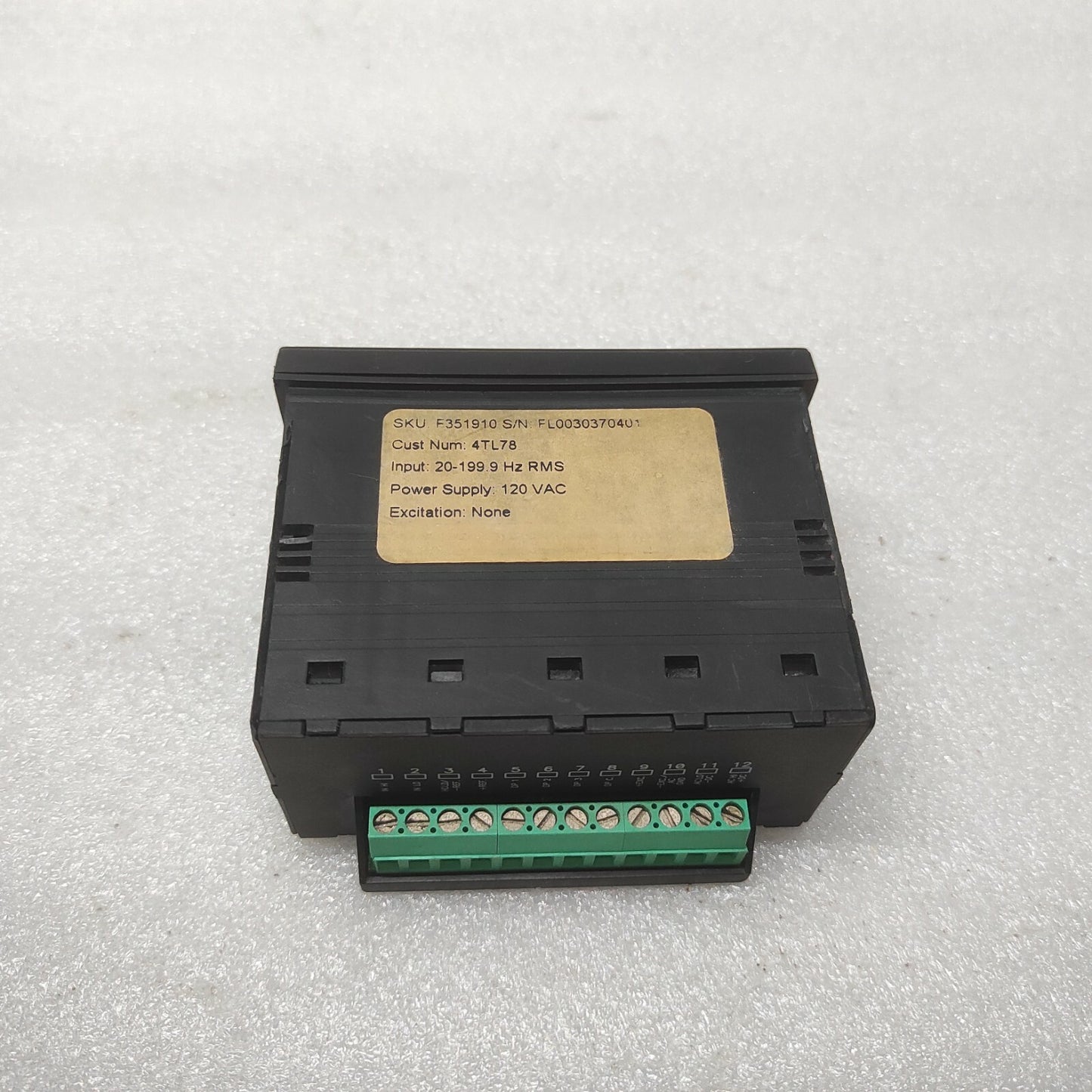 SIMPSON SKU-F351910 DIGITAL PANEL METER 4TL78 120VAC