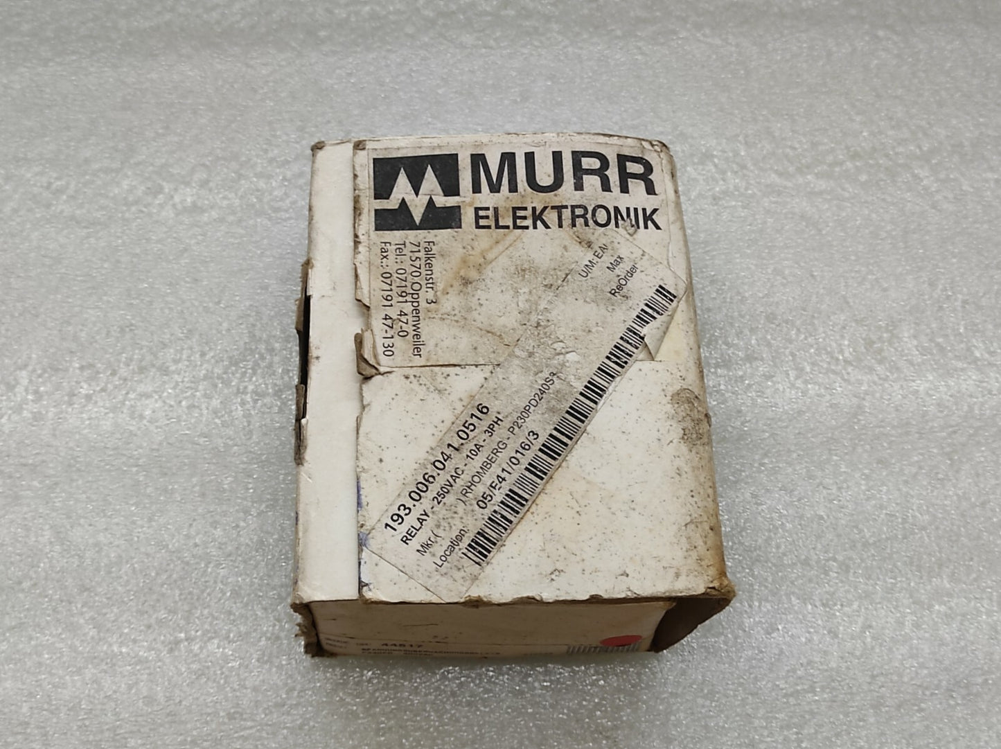 MURR ELEKTRONIK 44517 3-PH VOLTAGE WINDOW COMPARATOR
