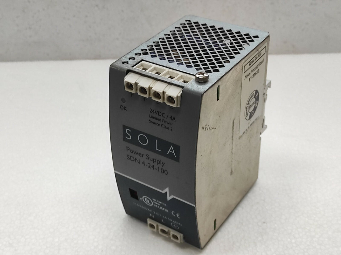 Sola SDN 4-24-100 Power Supply 24V DC 4A
