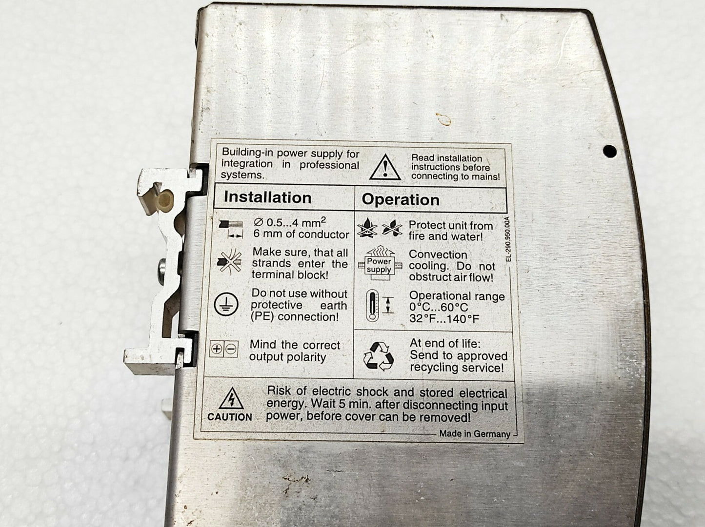 Sola SDN 4-24-100 Power Supply 24V DC 4A