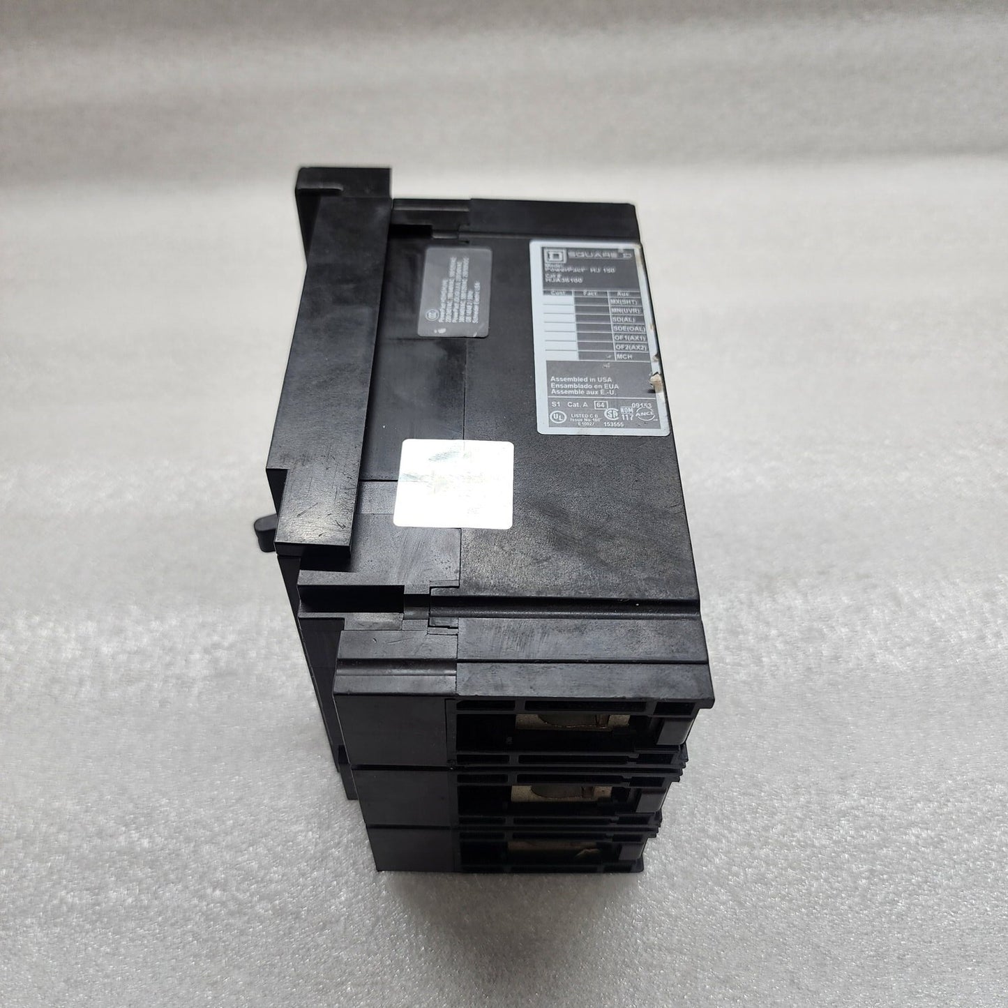 SQUARE D HJA36100 3-POLE CIRCUIT BREAKER 100A WITHOUT LINKAGE