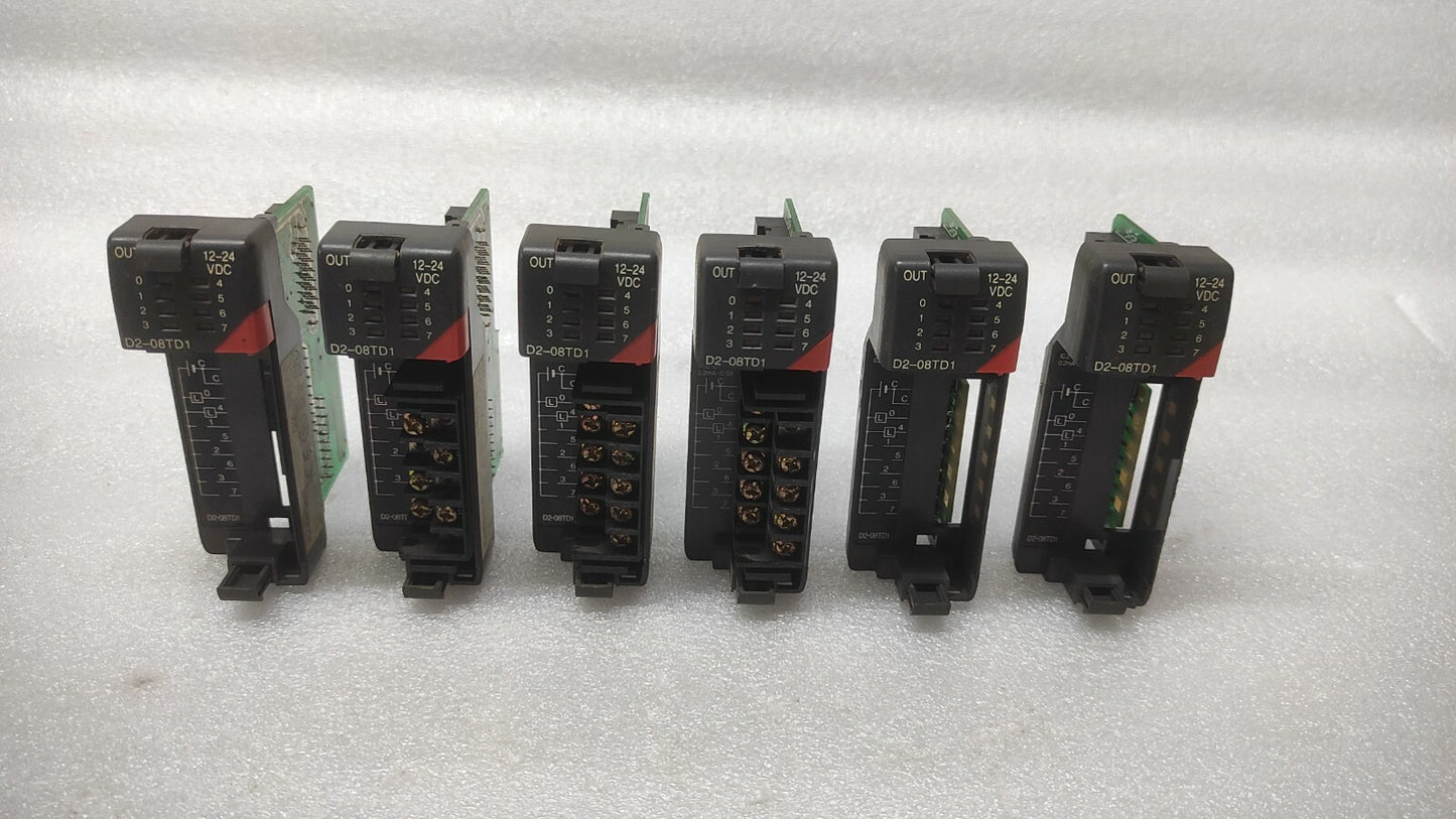 PLC DIRECT D2-08TD1 DISCRETE OUTPUT MODULE LOT  OF 2 UNIT