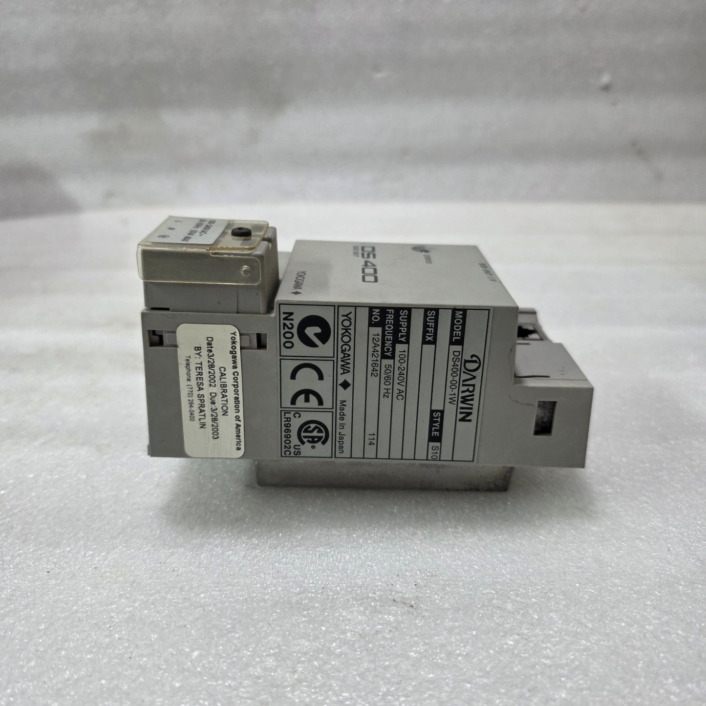 YOKOGAWA DARWIN DS400-00-1W DATA ACQUISITION UNIT (STYLE S10) | 100–240V AC RECO