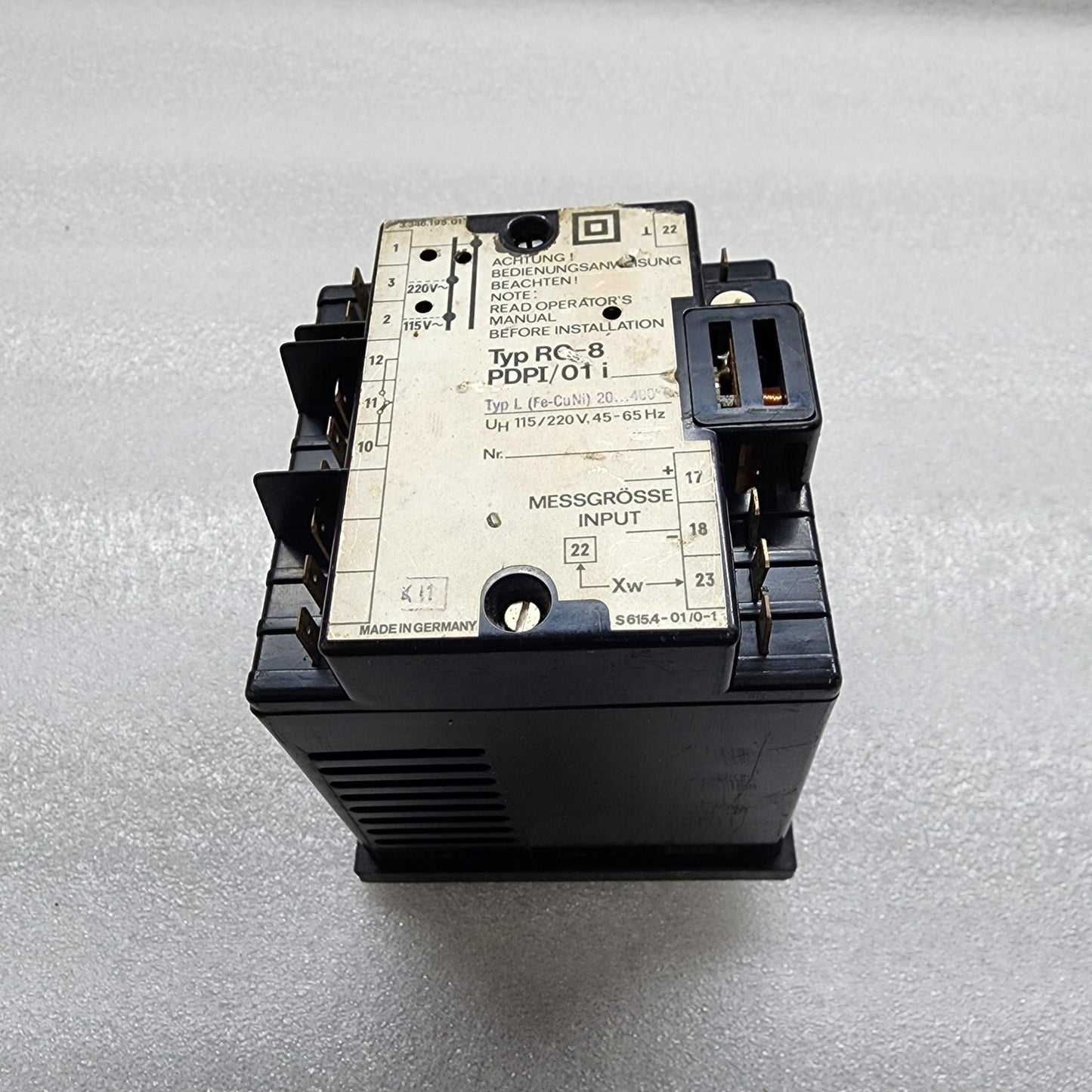 METRAWATT RO-8 TEMPERATURE CONTROLLER PDPI/01 3.346.195.01 115-220V