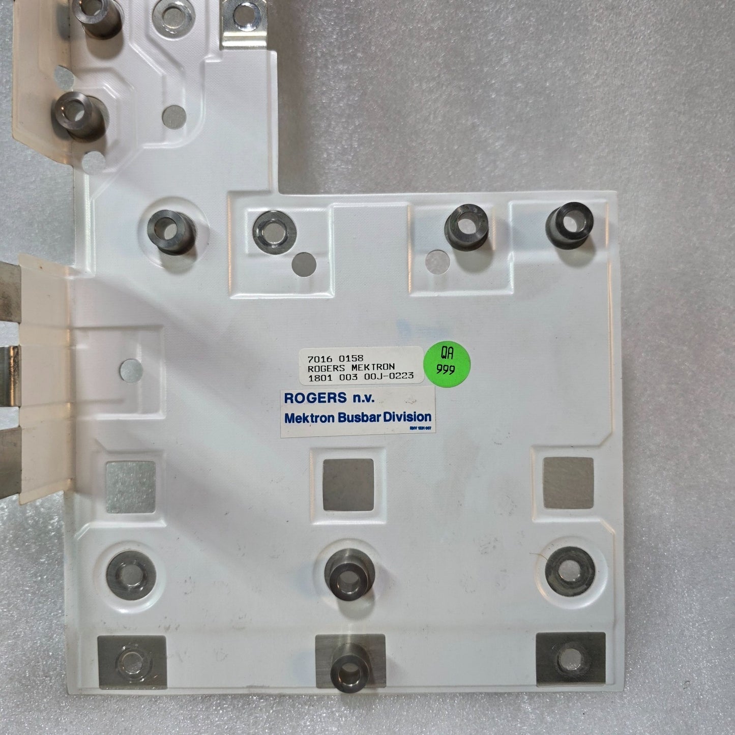 ROGERS N.V. MEKTRON BUSBAR DIVISION MODULE – PART NO. 7016 0158 / 1801 003 00J-0