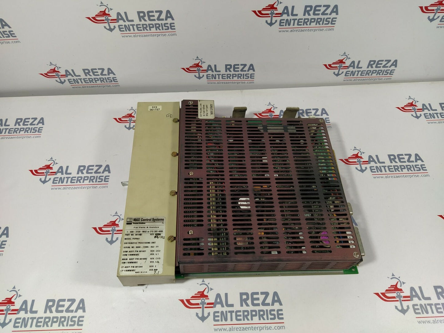 Max Control System PDP002 Distributed Processing Unit 081812 Revision A/A1
