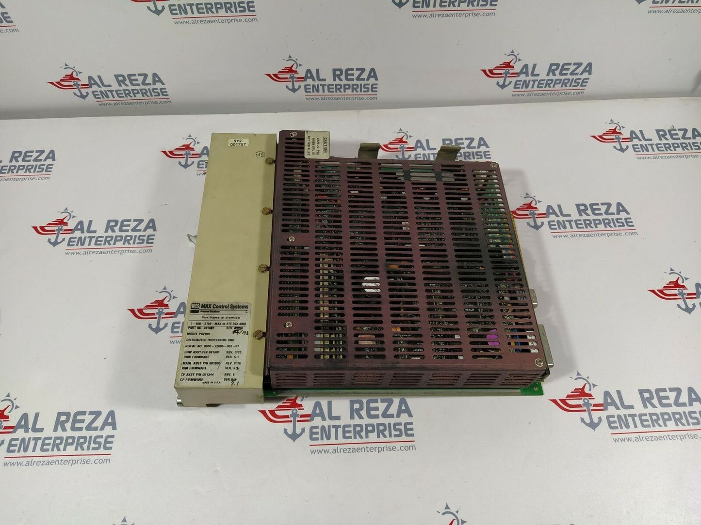 Max Control System PDP002 Distributed Processing Unit 081812 Revision A/A1
