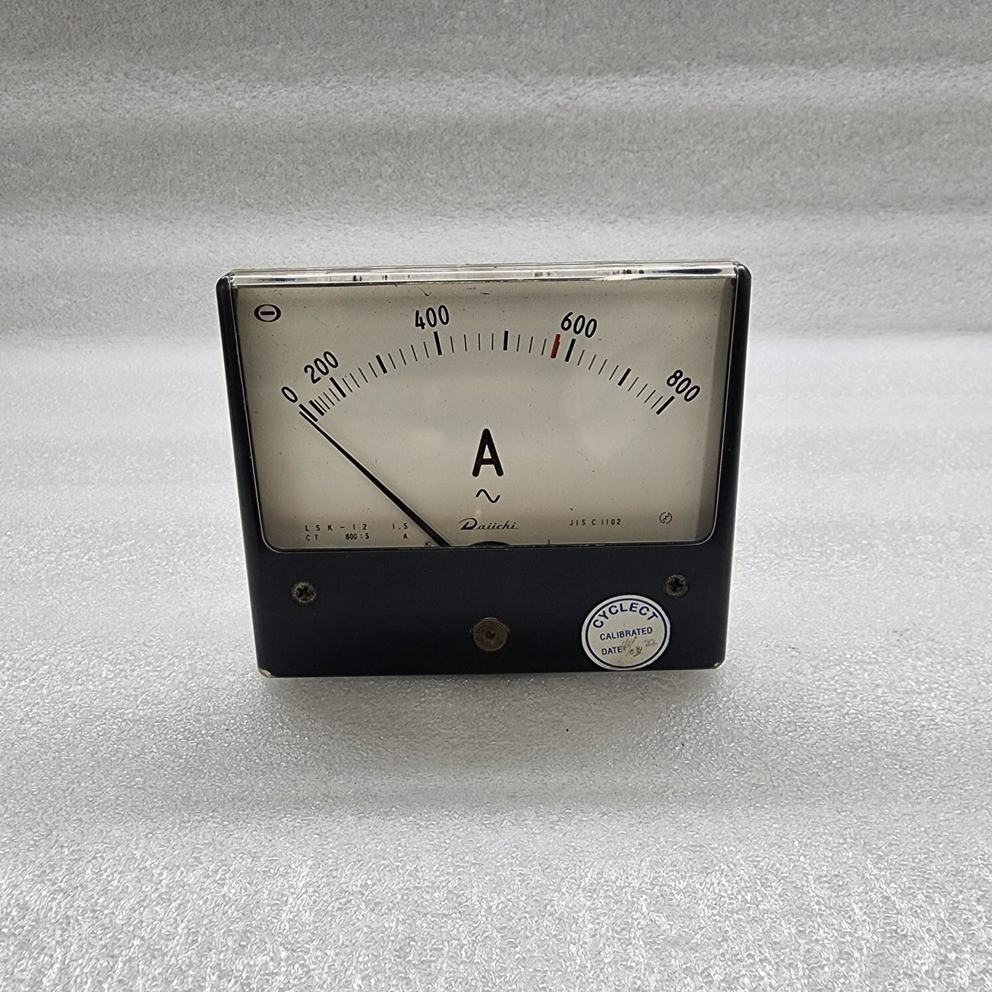DAIICHI LSK-12 AMMETER 0-800A CT RATIO 800/5A