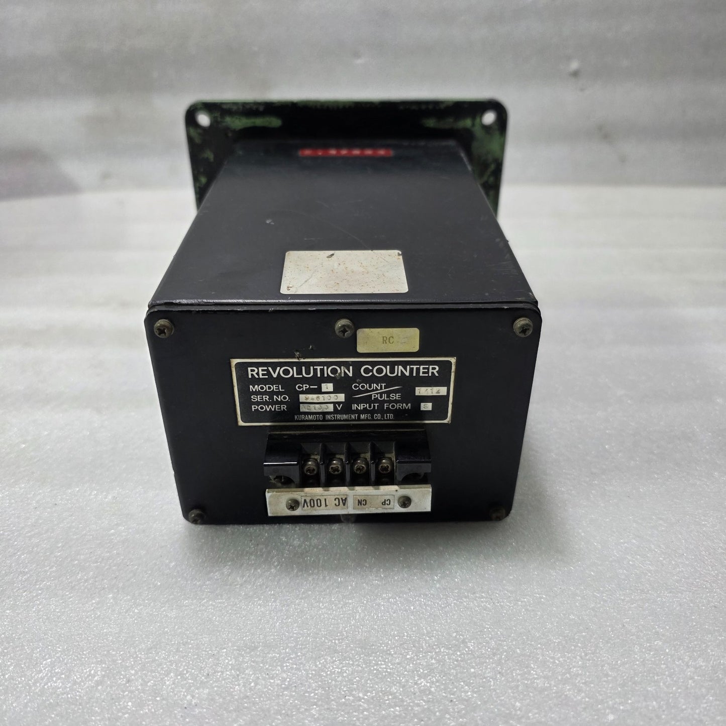 KURAMOTO REVOLUTION COUNTER CP-1 | PULSE INPUT COUNTER | TOKYO JAPAN INDUSTRIAL